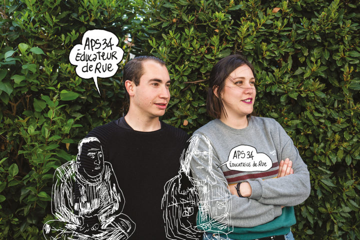Adrien et Johanna, éducateurs service Frontignan Villeneuve-lès-Maguelone