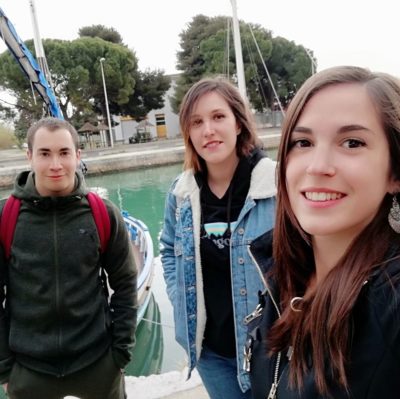 Adrien, Johanna, Marion, éducateurs du service Frontignan - Villeneuve-lès-Maguelone