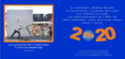 L'APS 34 vous présente ses meilleurs vœux !